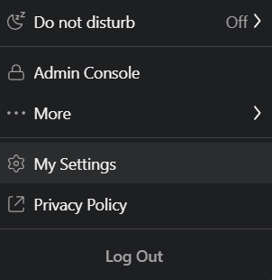 My Settings in Asana
